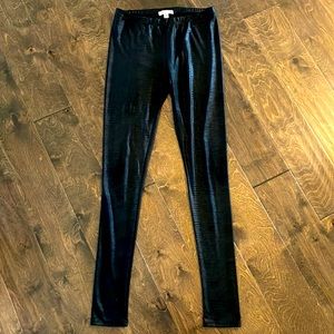 Silence+noise Black Faux Leather Leggings